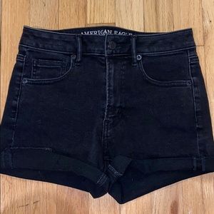 American Eagle Black Jean Shorts